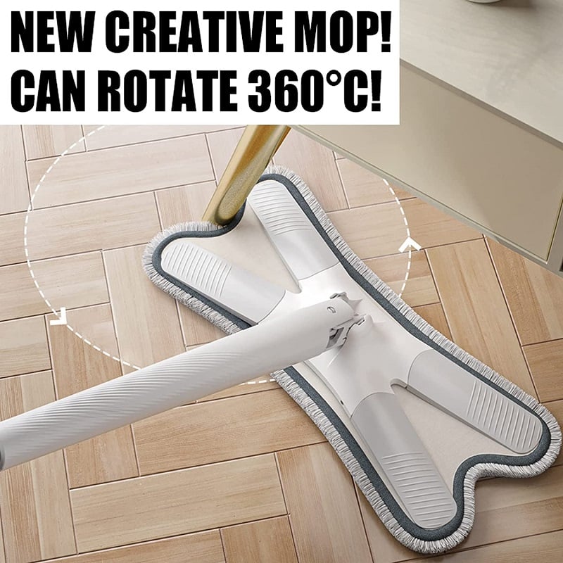 🔥360° Rotatable Adjustable X-Type Butterfly Cleaning Mop