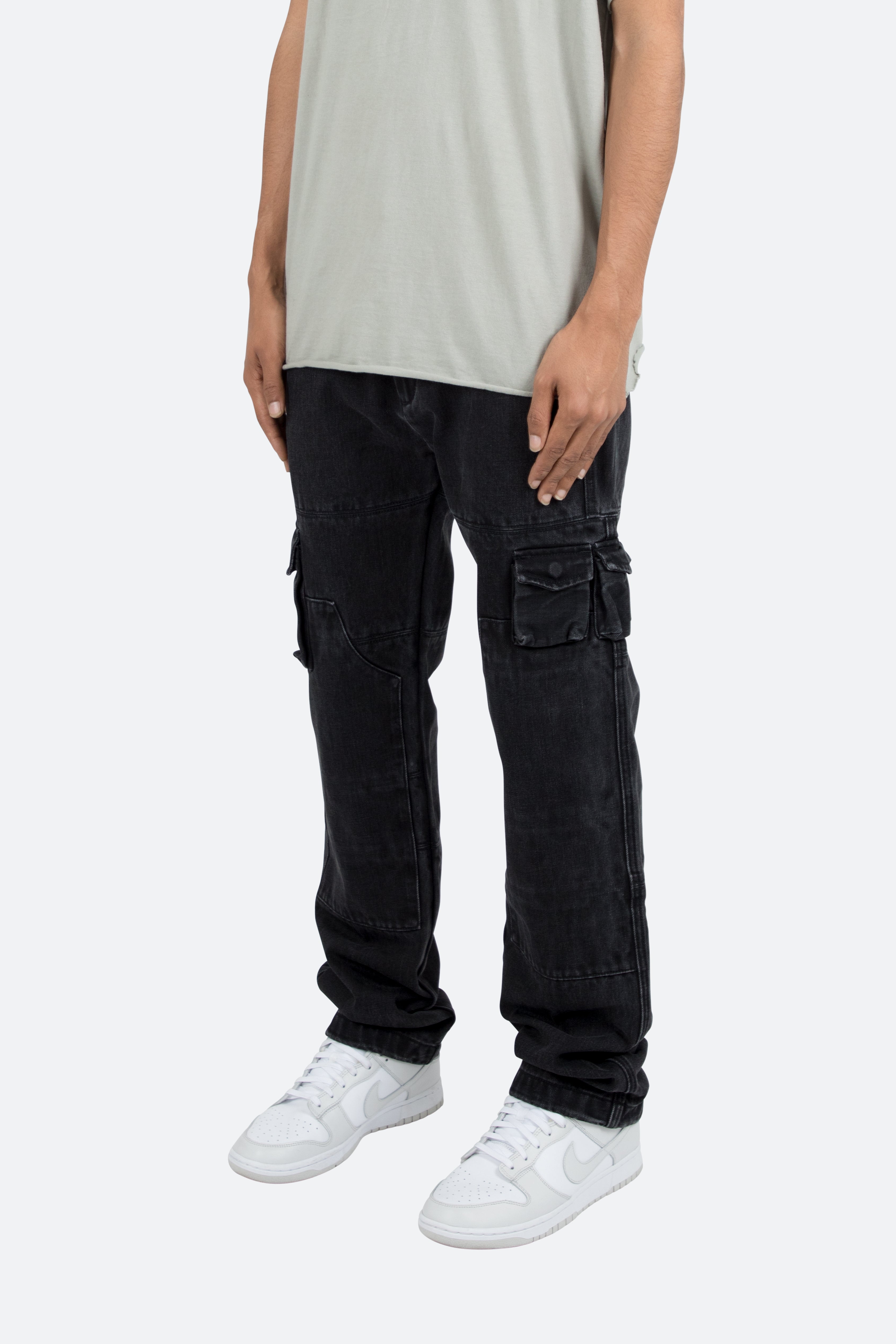 V244 Cargo II Baggy Denim - Vintage Black