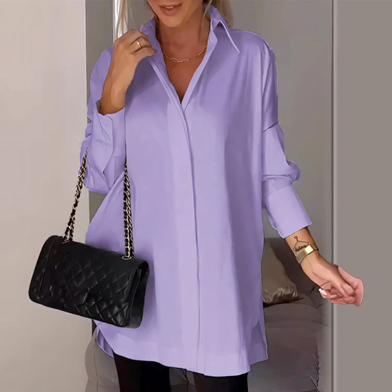 🎁2025 New Products Hot Sale✨Women's Comfortable Long Shirt