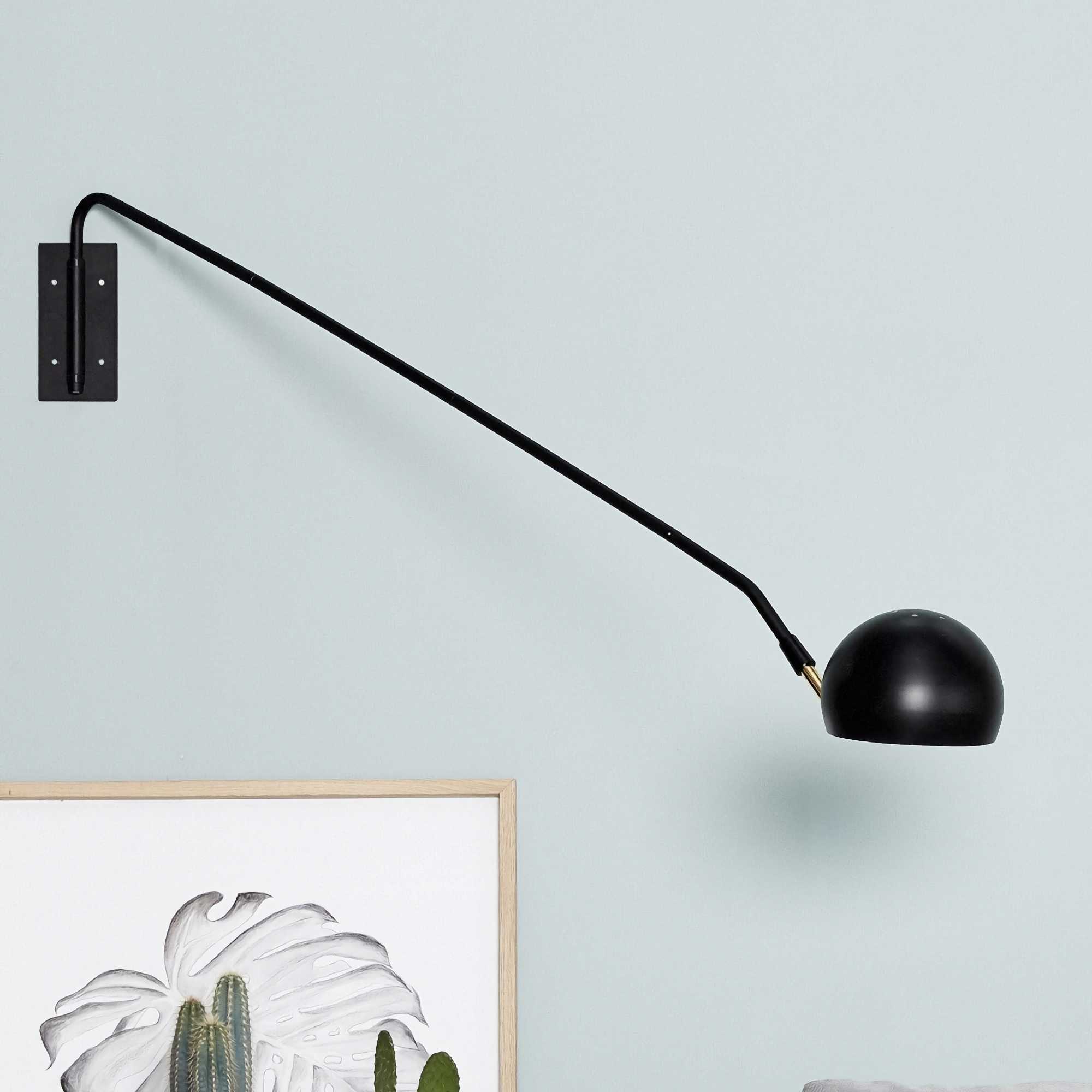 refurbished | Hu?bsch Atelier Wall Lamp. brass/black