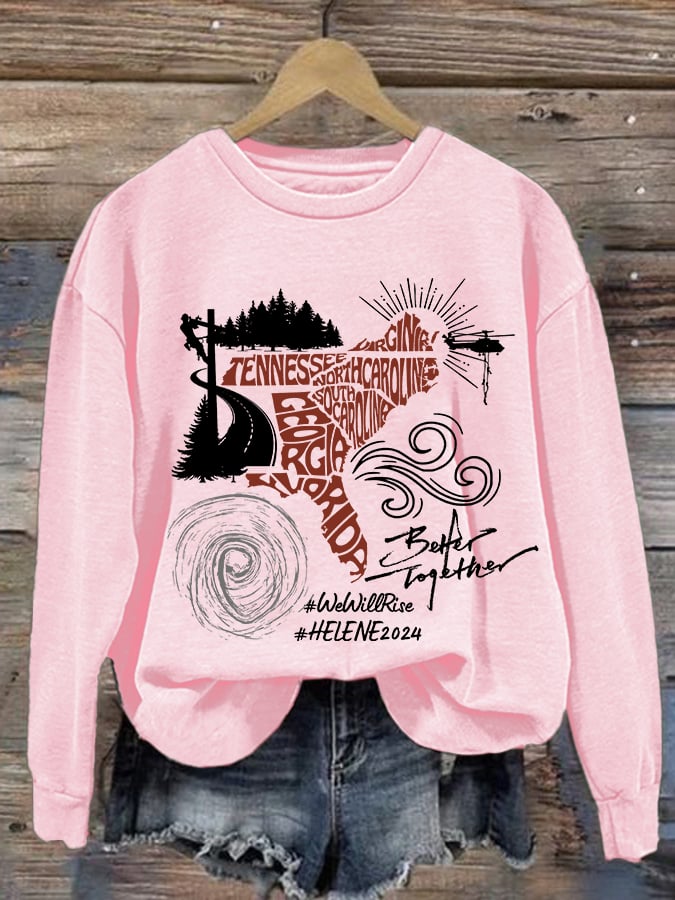 Hurricane Helen Disaster Relief Women's Sweatshirt