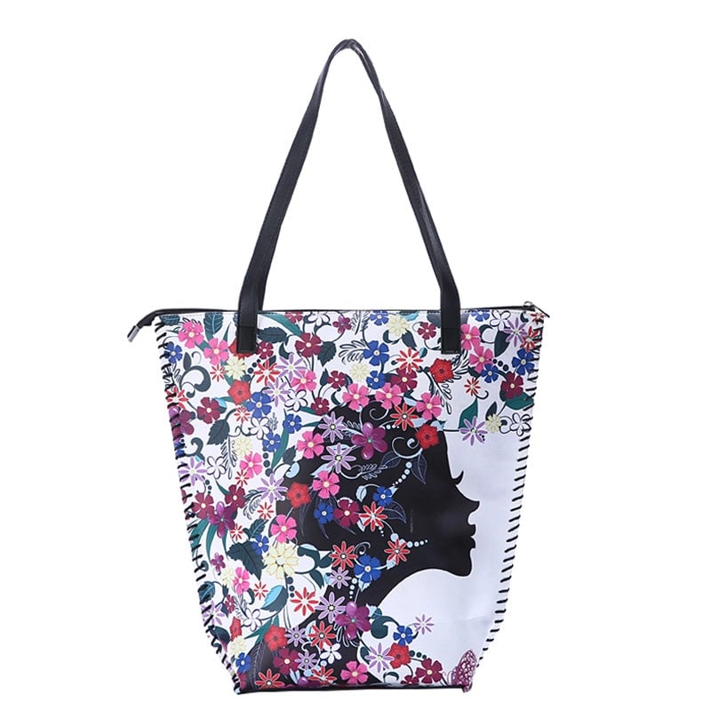 Women's Large Pu Leather Geometric Basic Vacation Bucket Zipper Shoulder Bag