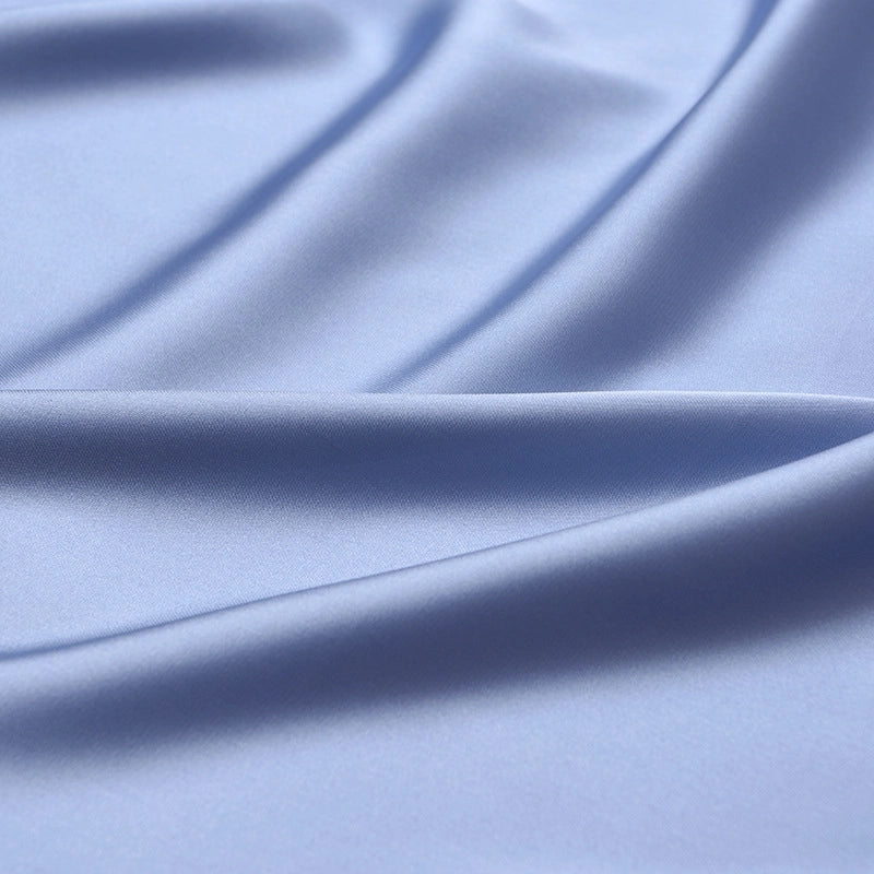 Women's Minimalist Solid Color Satin Silk Scarves