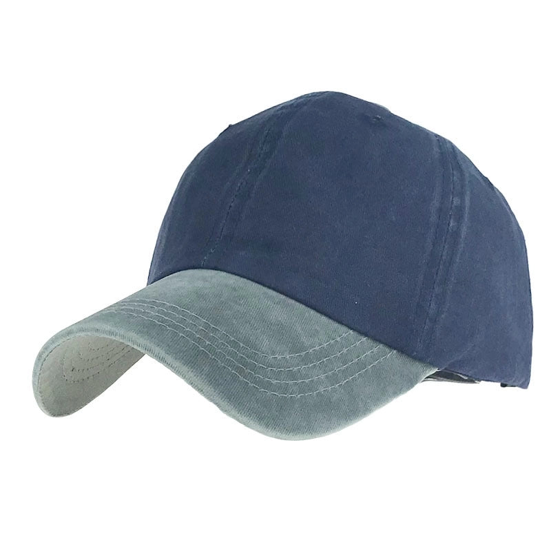 Summer And Autumn Outdoor Peaked Cap Female Couple Distressed Washed Baseball Cap Men's And Women's Pure Cotton Light Board Sun Hat
