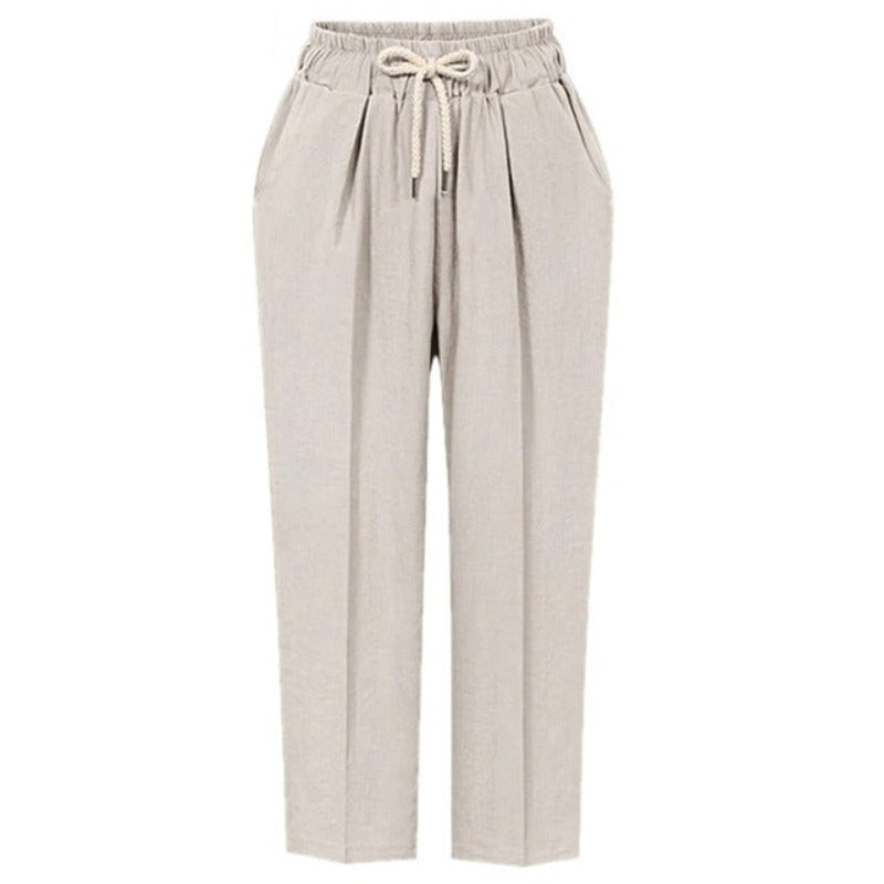 Women's Office Cotton Linen Pants