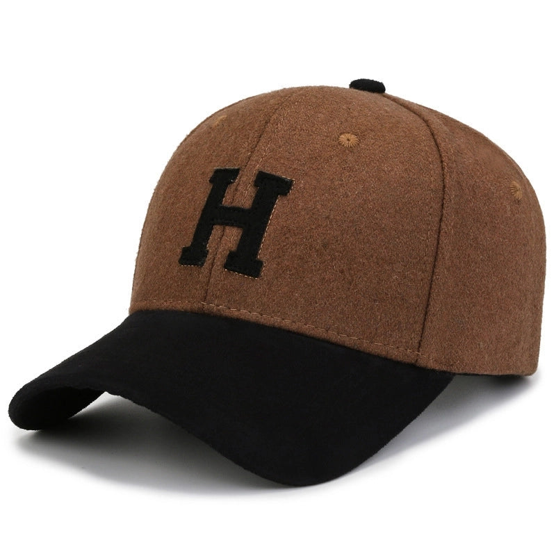 Women's Basic Minimalist Letter Embroidery Curved Eaves Baseball Cap