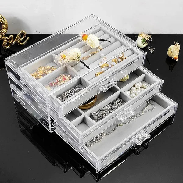 Multilayer Plush Jewelery Organizer