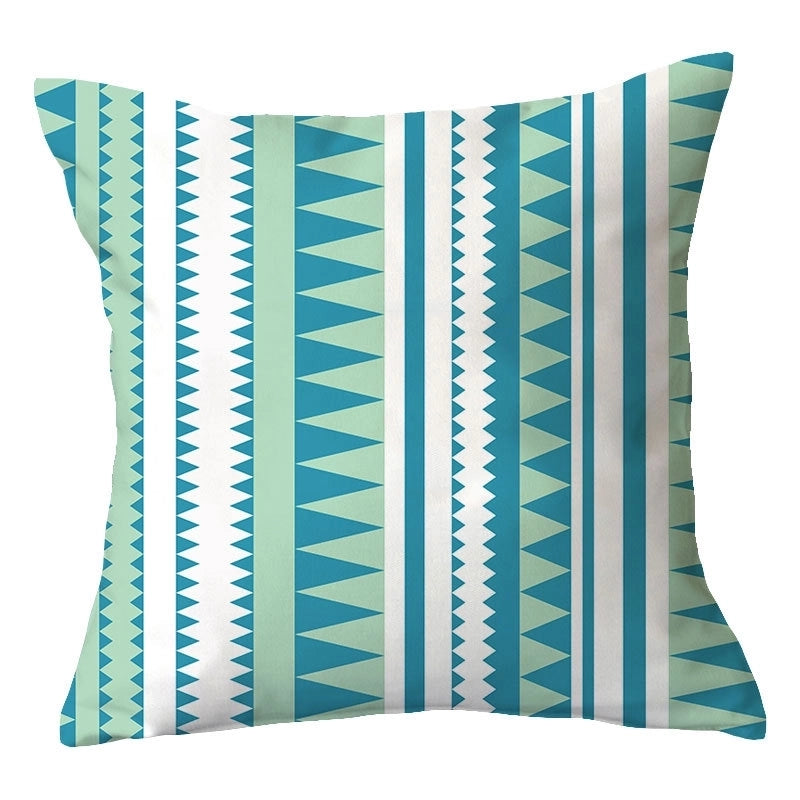 Casual Vacation Color Block Plush Pillow Cases