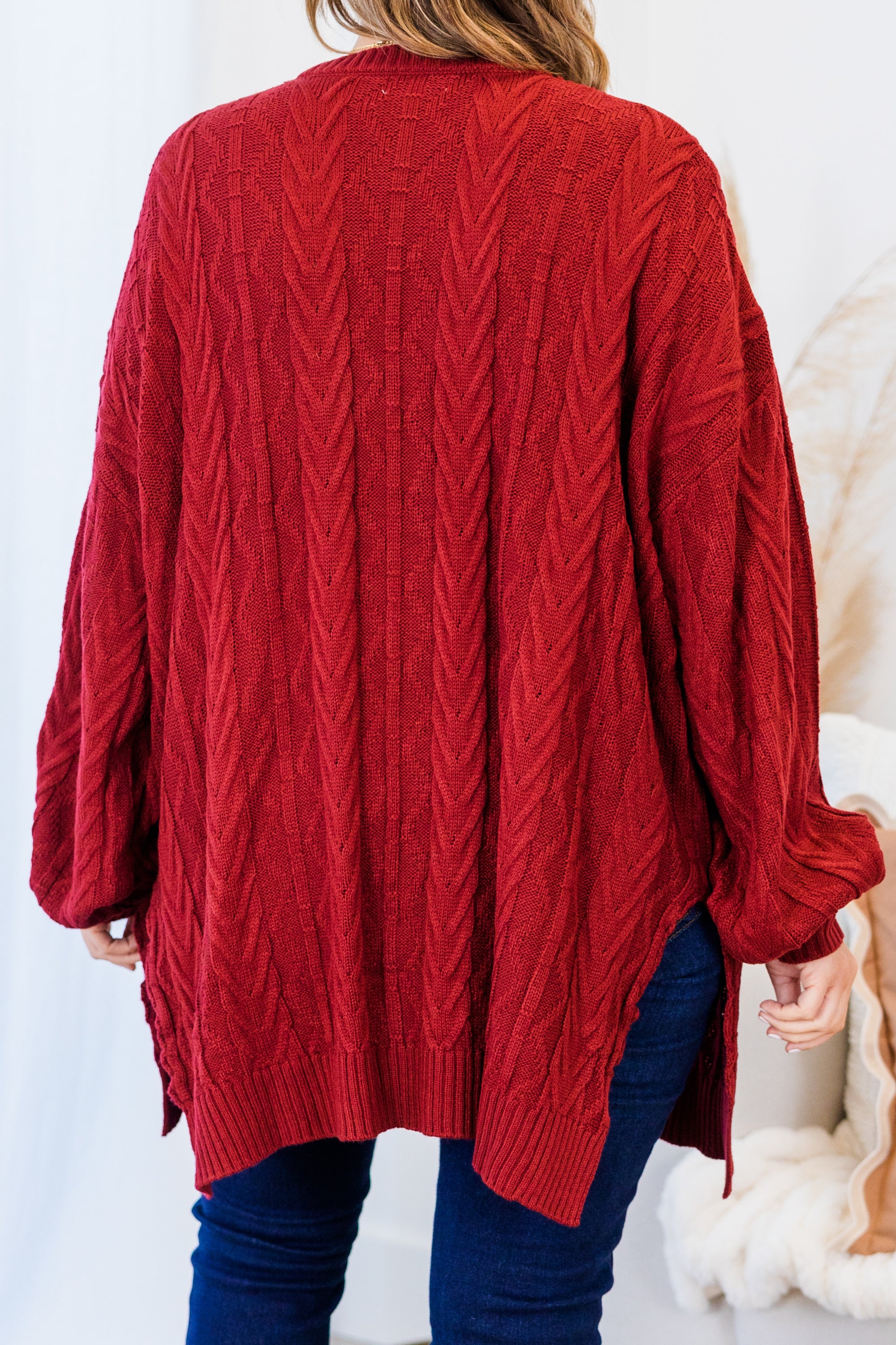 Reach The Top Cardigan. Cardinal