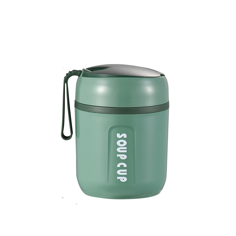 Stainless Steel Thermal Container with Foldable Spoon