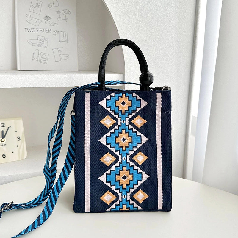 Women's Medium Polyester Butterfly Streetwear Square Magnetic Buckle Handbag