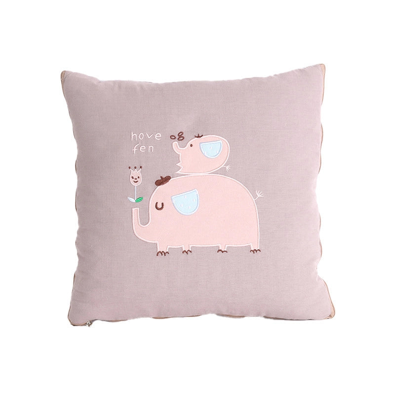 Cartoon Pillow Quilt Kangle House Multifunctional Pillow Quilt Dual-use Two-in-one Single Blanket Pillow Quilt