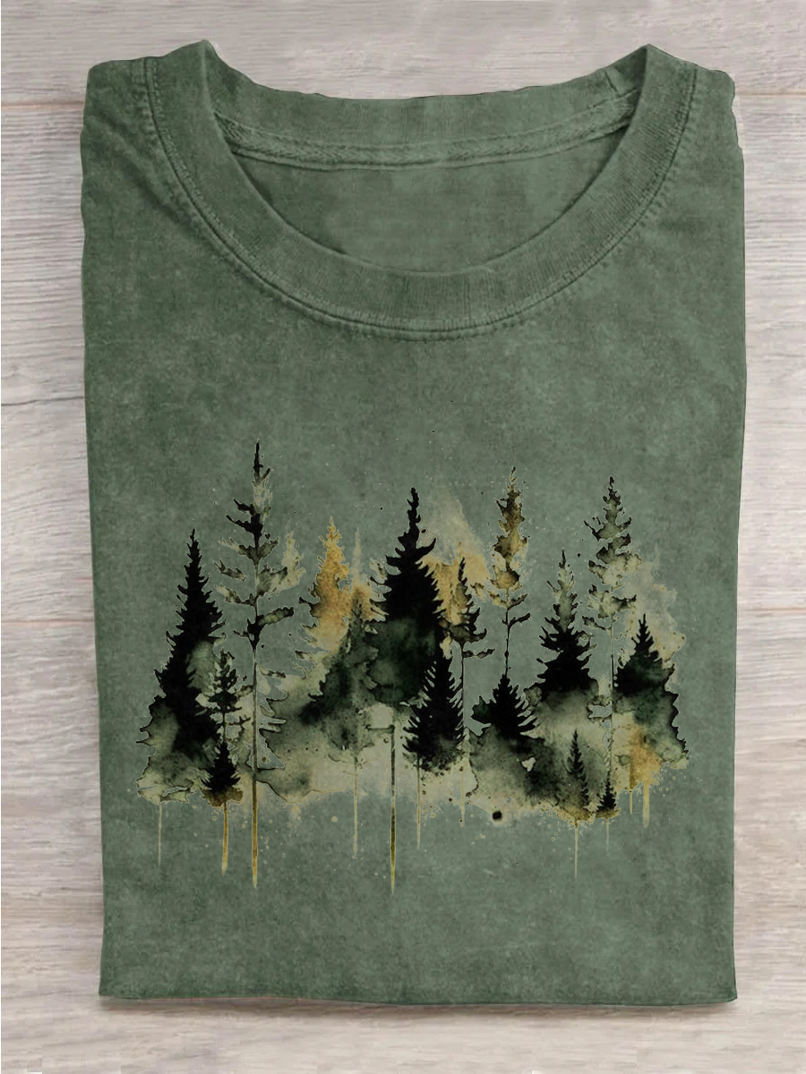 Ink Painting Forest T-shirt