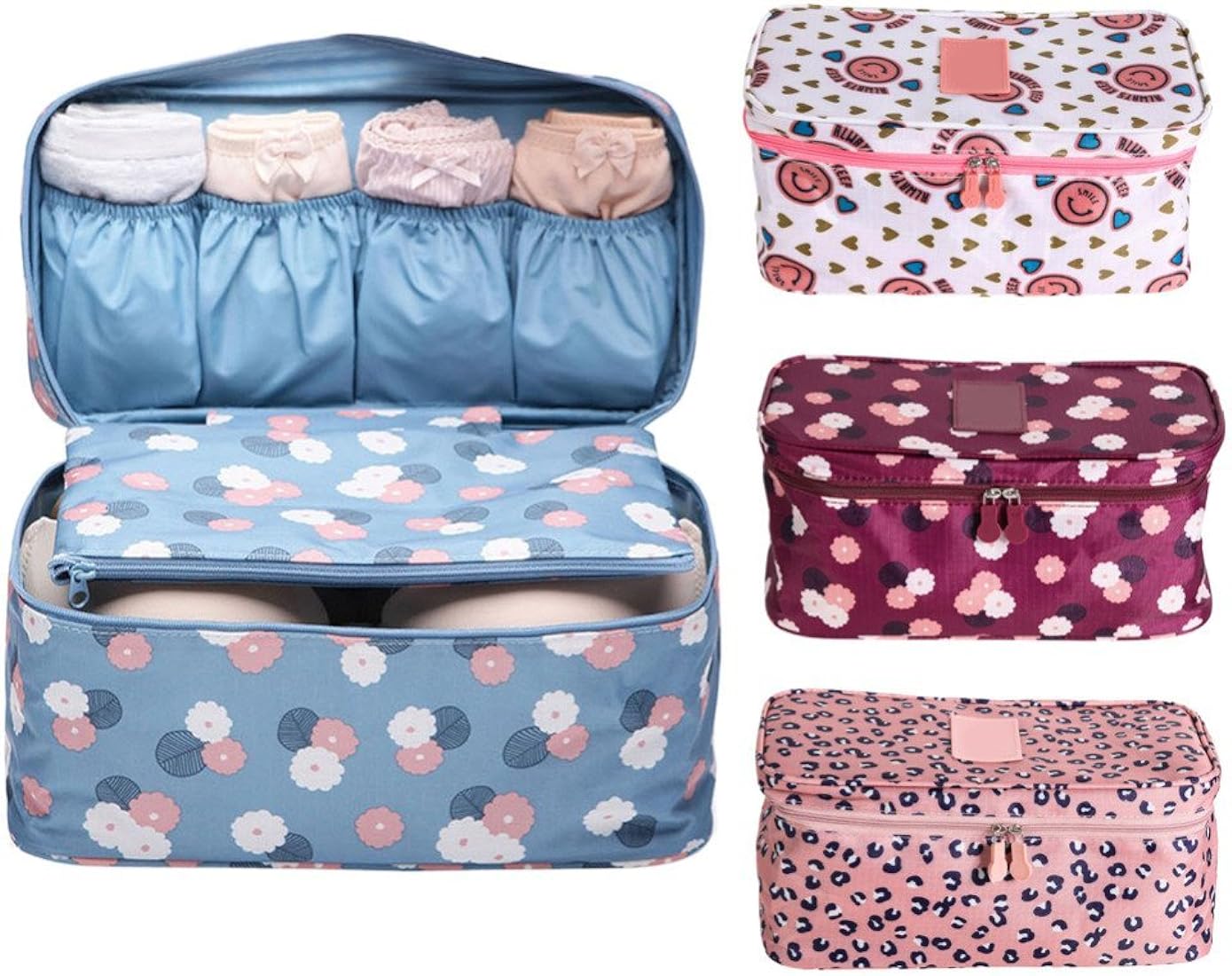 Closet Bra Underwear Undergarments Organizer Waterproof Travel Packing Toiletry Makeup Bag