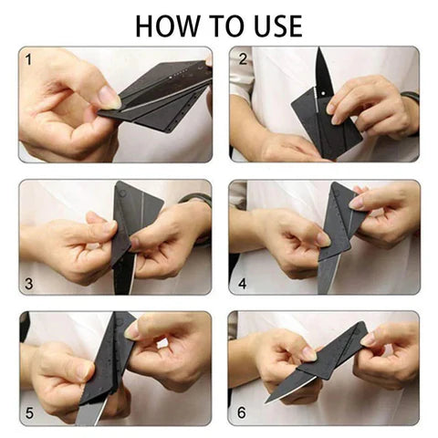 Credit Card Knife 鈥?Sleek. Compact. and Ready for Any Adventure!