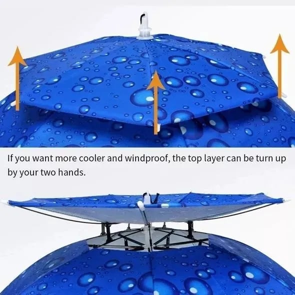 (❤️EARLY SUMMER HOT SALE- 49% OFF) Outdoor Double Layer Umbrella Hat(BUY 2 FREE SHIPPING)