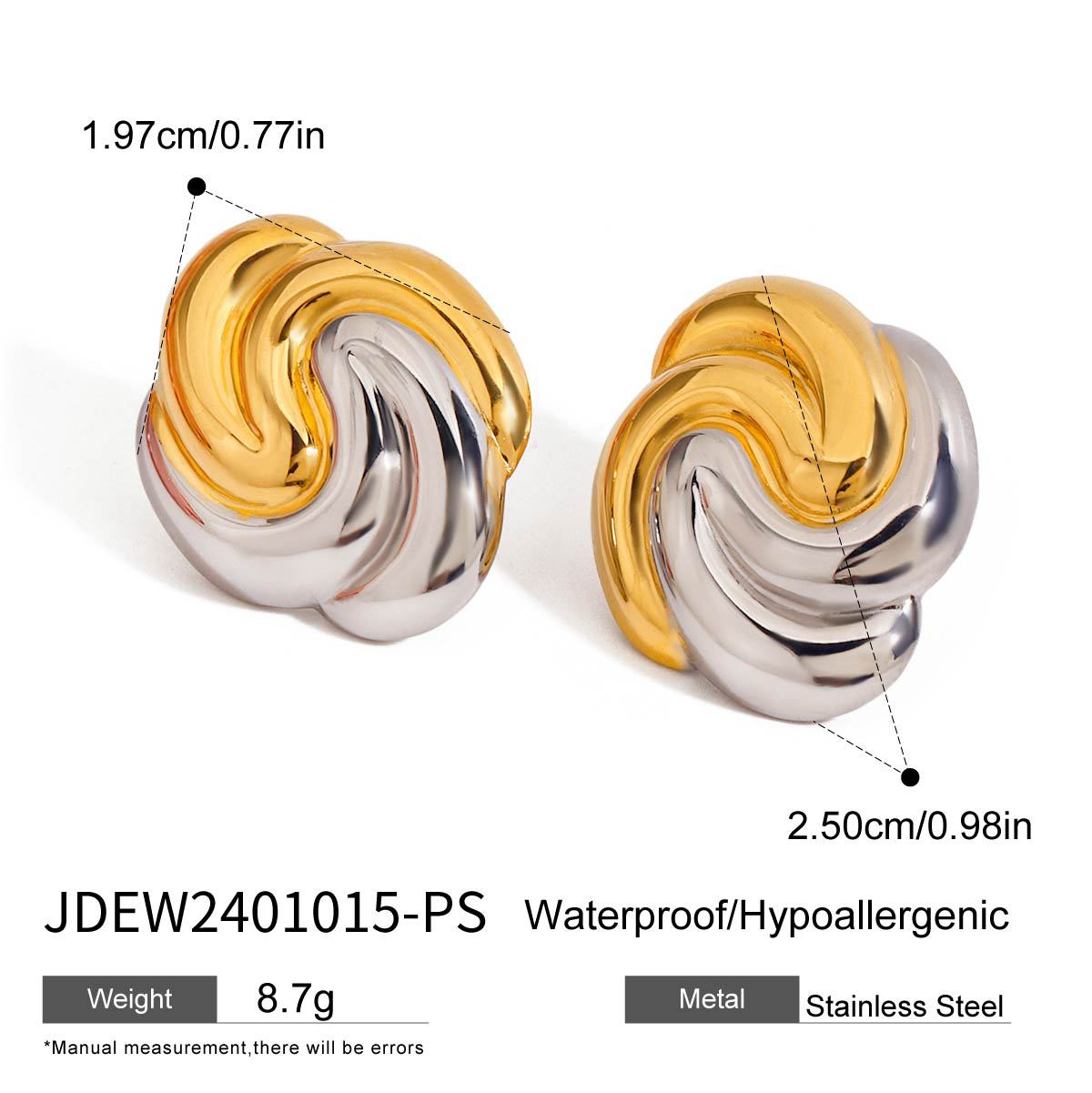 Earrings Design Niche Earrings Hoop Stainless Steel Earrings Titanium Steel Earrings