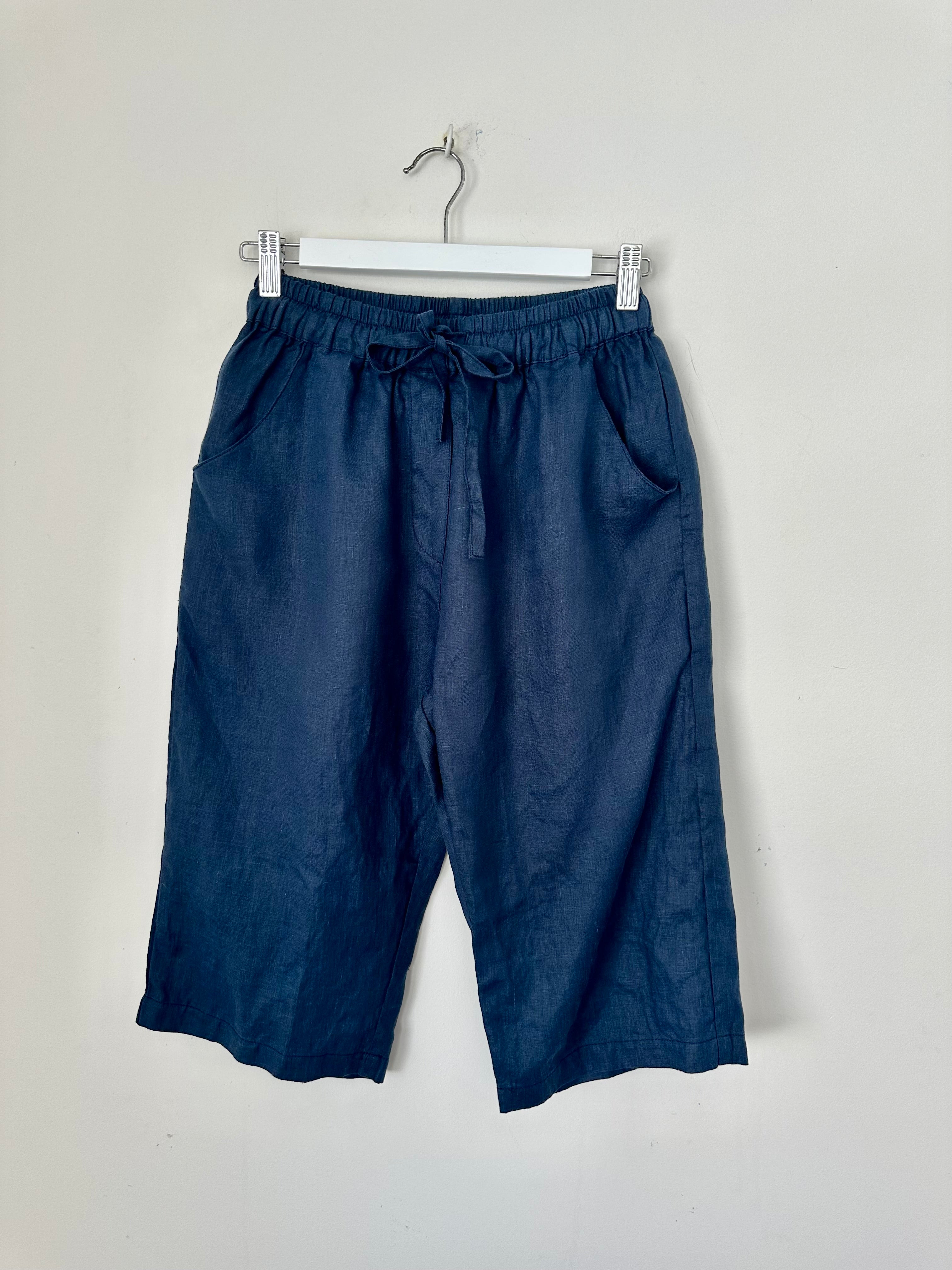 billy short - navy linen
