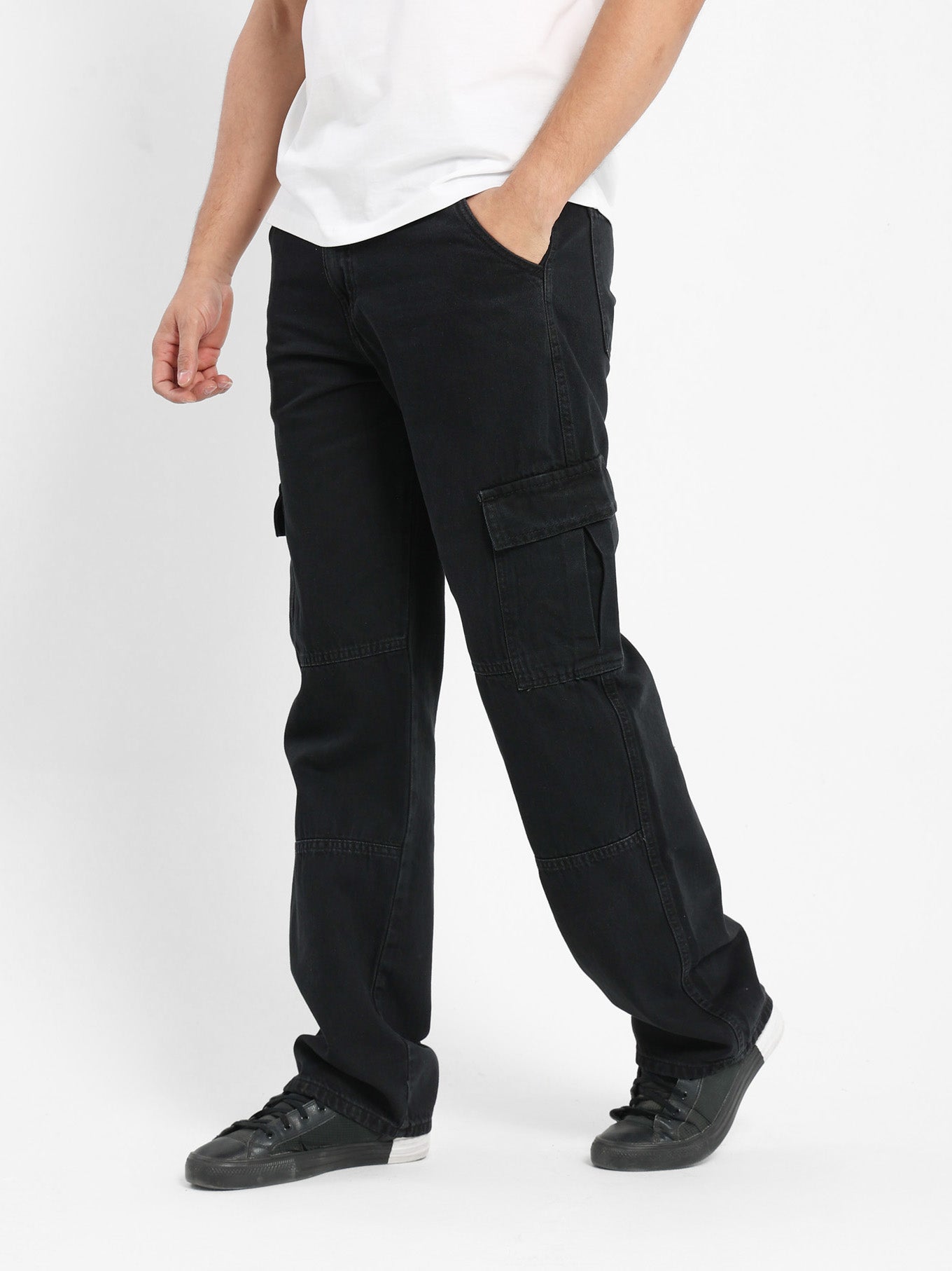 Casual Cargo Denim Jeans
