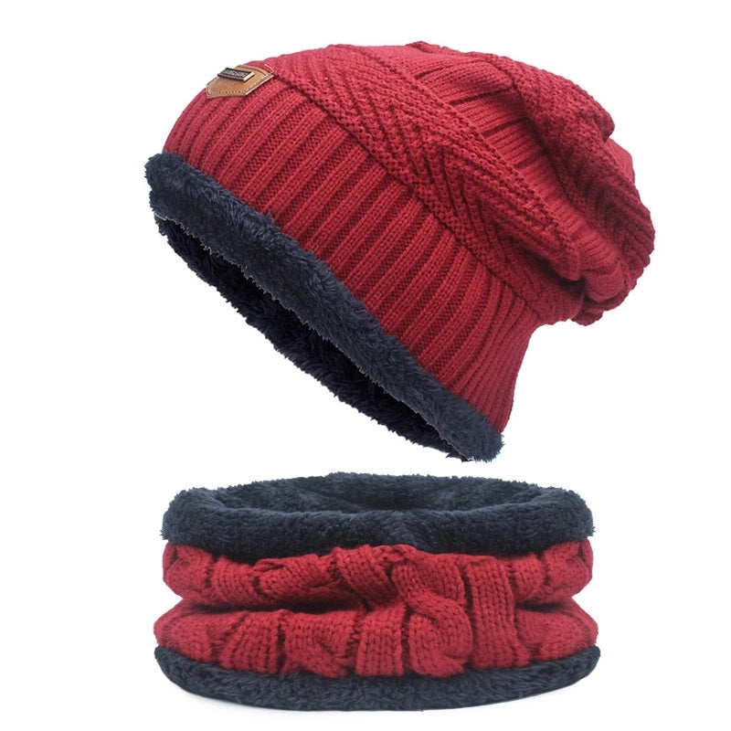 Unisex Basic Minimalist Twist Eaveless Wool Cap