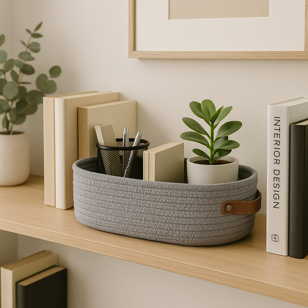 Harper Woven Storage Basket Organiser