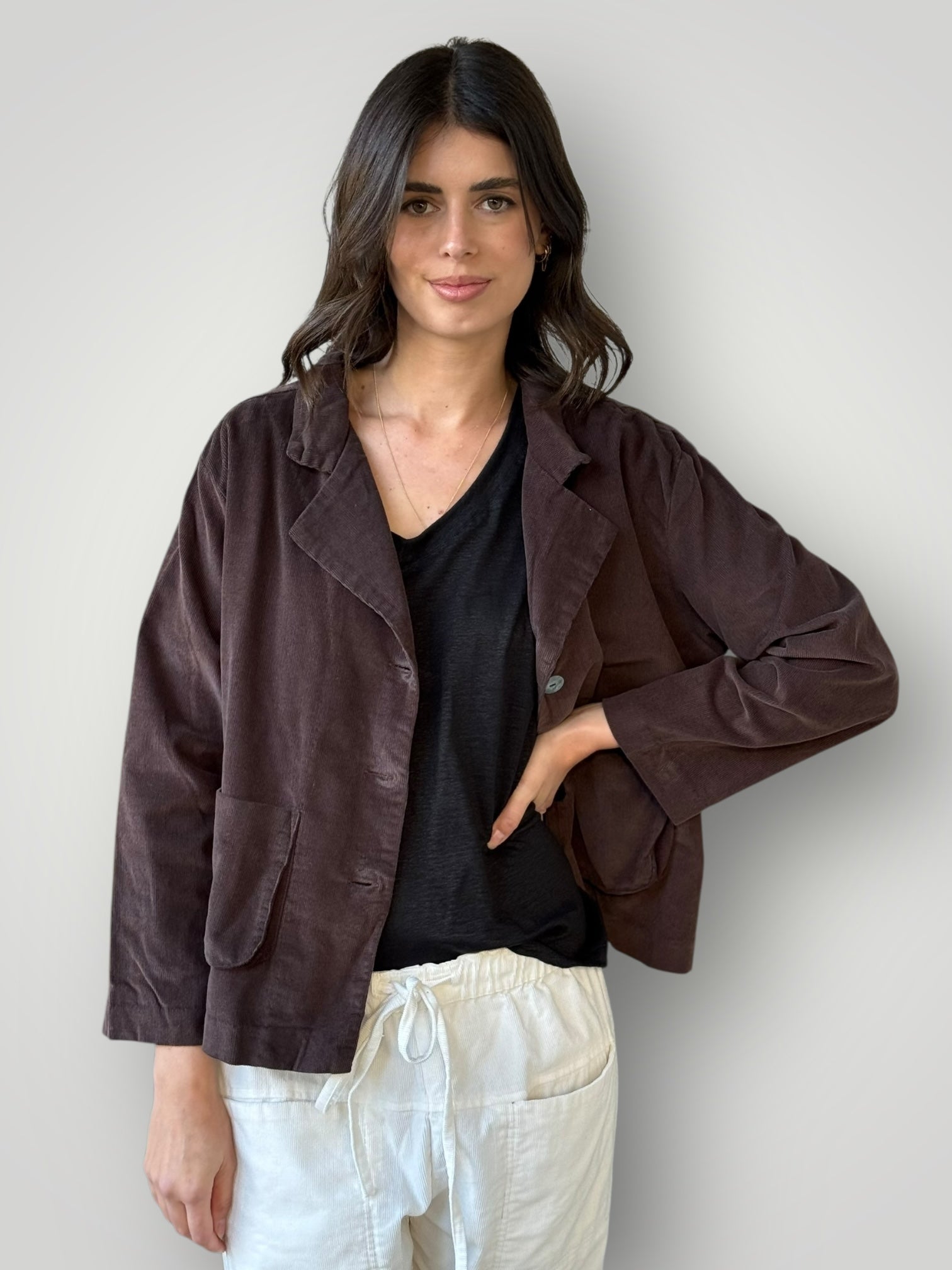 brooke jacket-chocolate cord