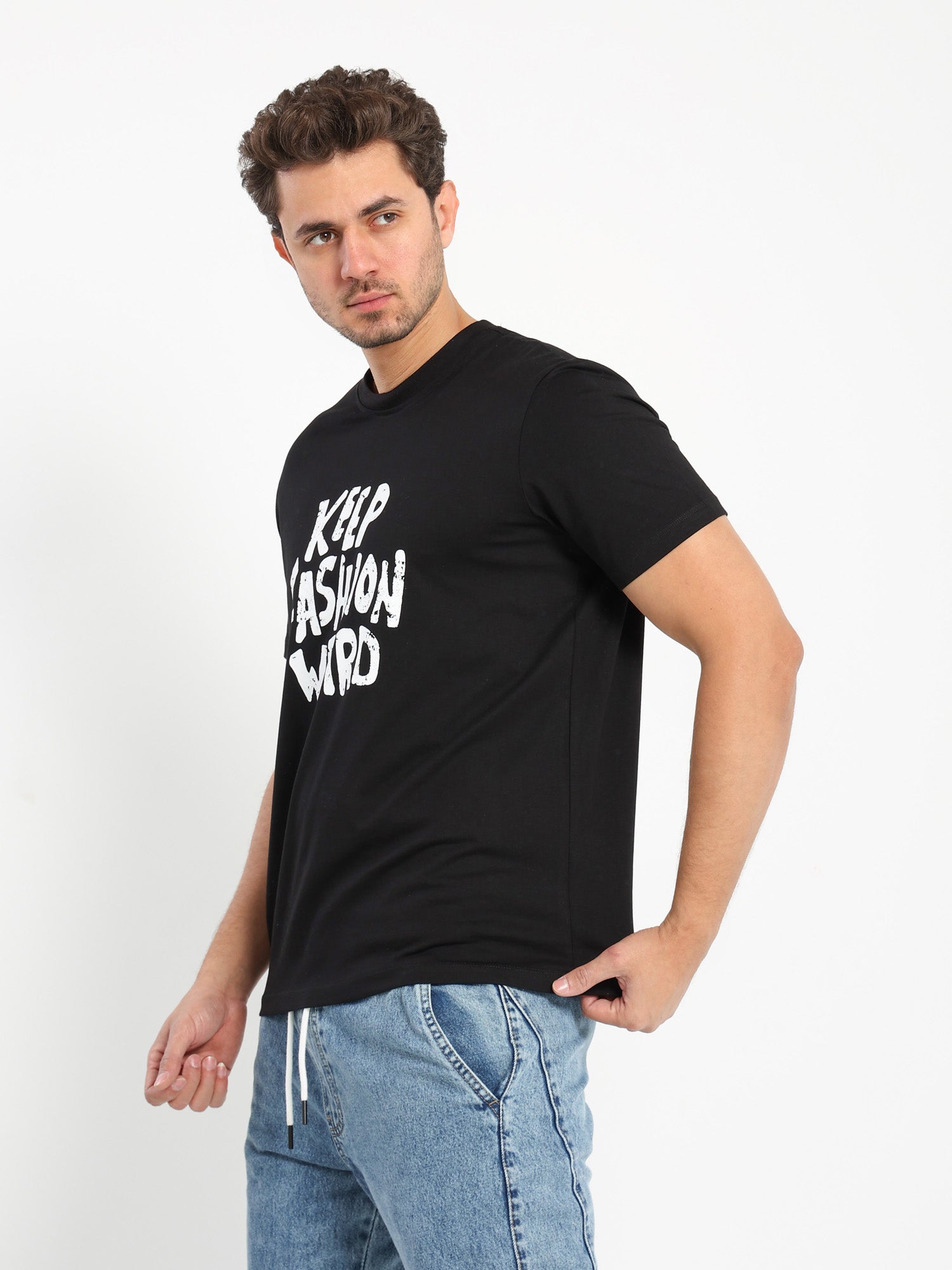 Place Print Half Sleeves T-Shirt