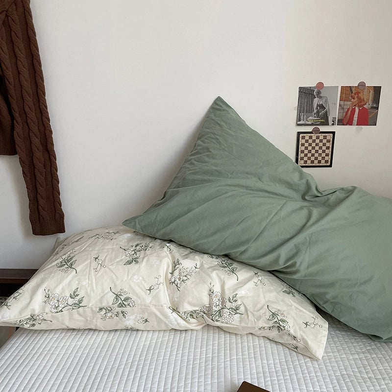 Casual Lattice Solid Color Cotton Pillow Cases Couch & Sofa Decor