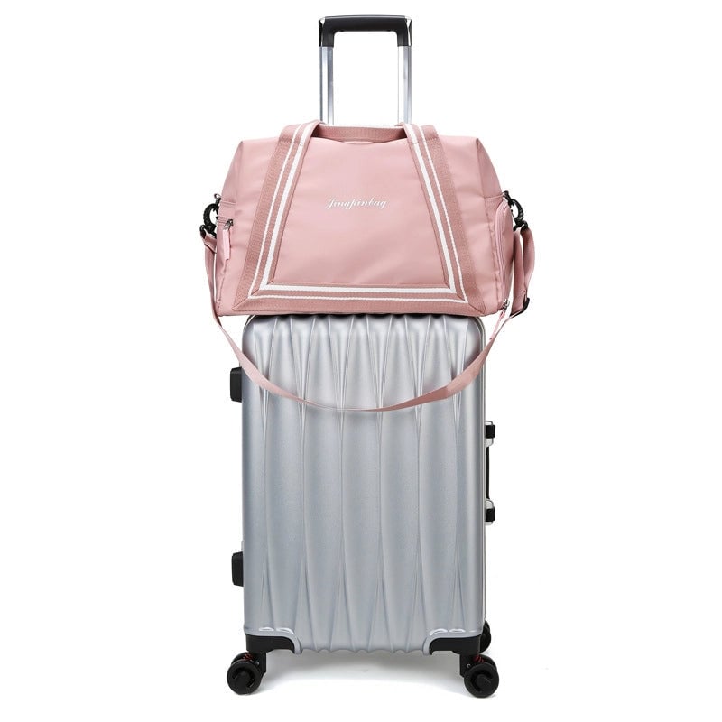 Large Capacity Wet And Dry Separation Yoga Fitness Bag Printed Logo Short Trip Luggage Bag New Travel Bag