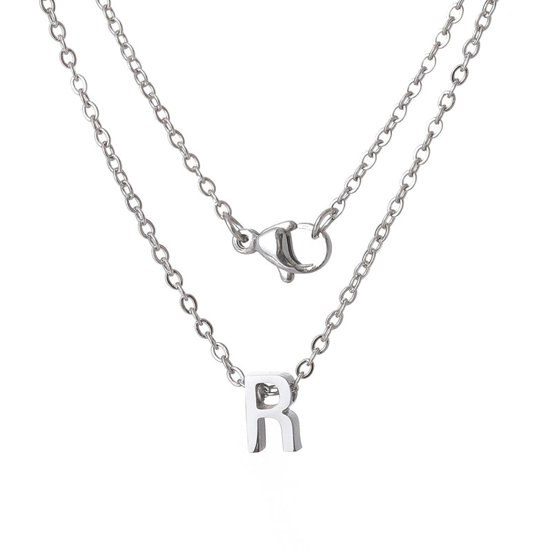 Titanium Steel Minimalist Plating Letter None Necklace