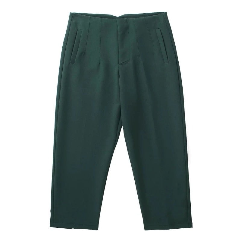Waist Zipper Fly Female Trousers