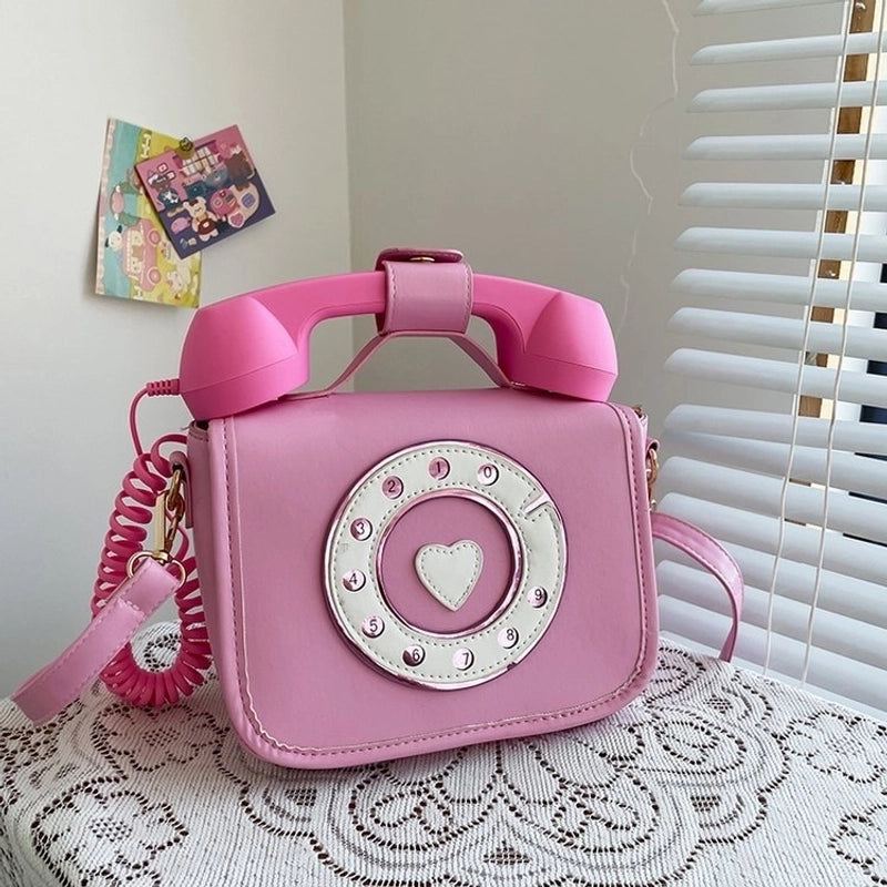 Fashion Creative Gradient Color Telephone Messenger Bag