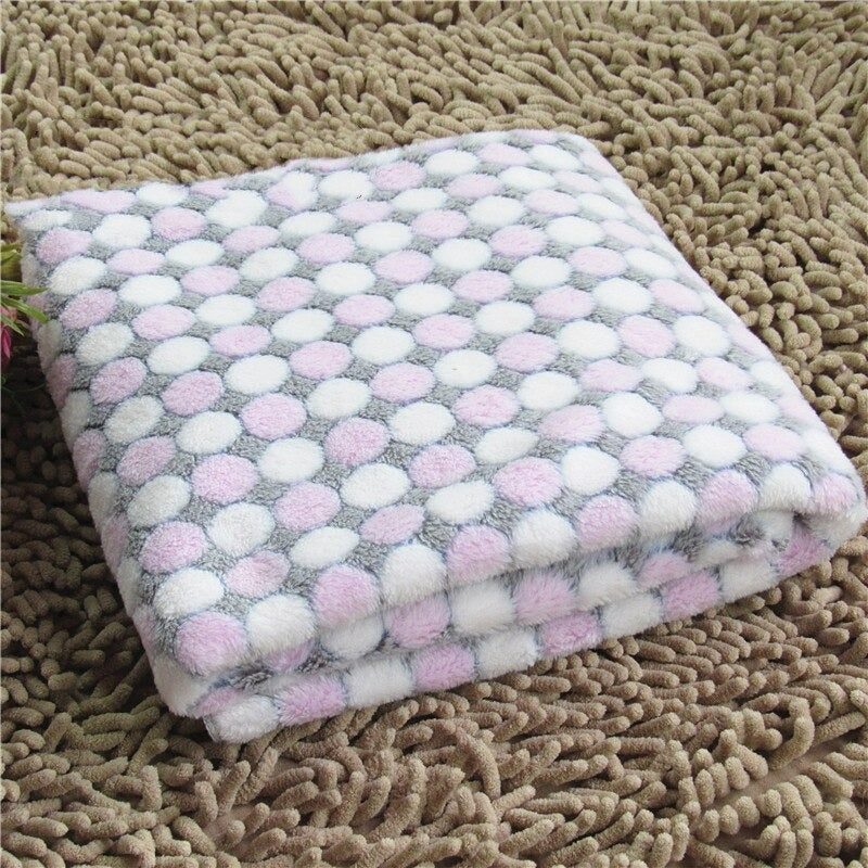 Cat Blanket Beds Mat Dotted