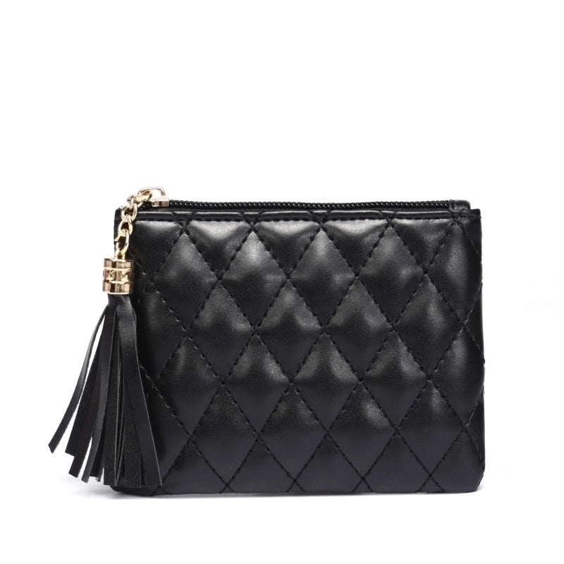 Women's Solid Color Pu Leather Zipper Coin Purses
