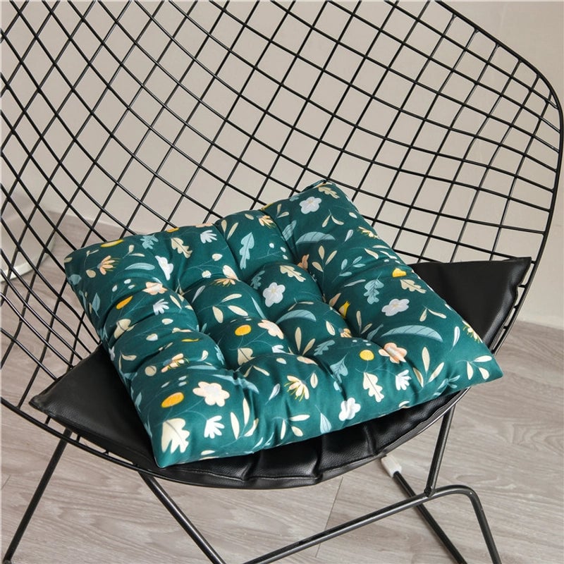Printed Cushion Thickened Chair Cushion Office Sedentary Seat Cushion Dining Chair Cushion Student Chair Cushion