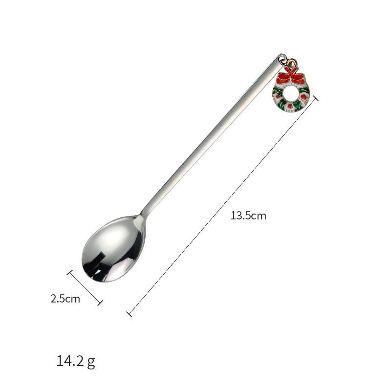 Christmas Christmas Christmas Tree Santa Claus Elk Stainless Steel Tableware