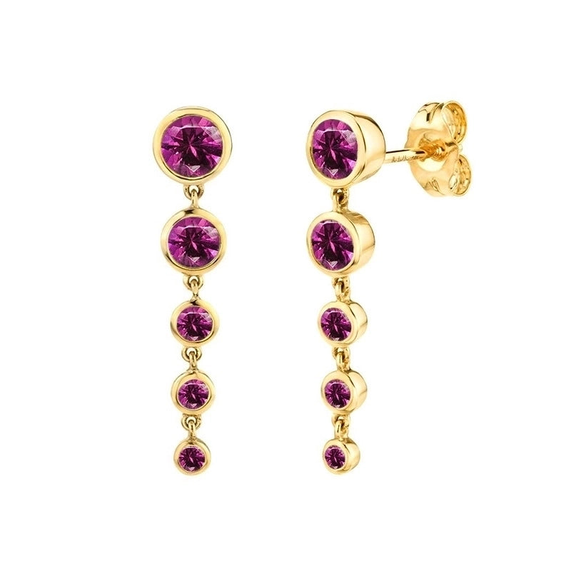 Minimalist Leaf Square Water Droplets Copper Ear Studs Plating Inlay Zircon Copper Earrings