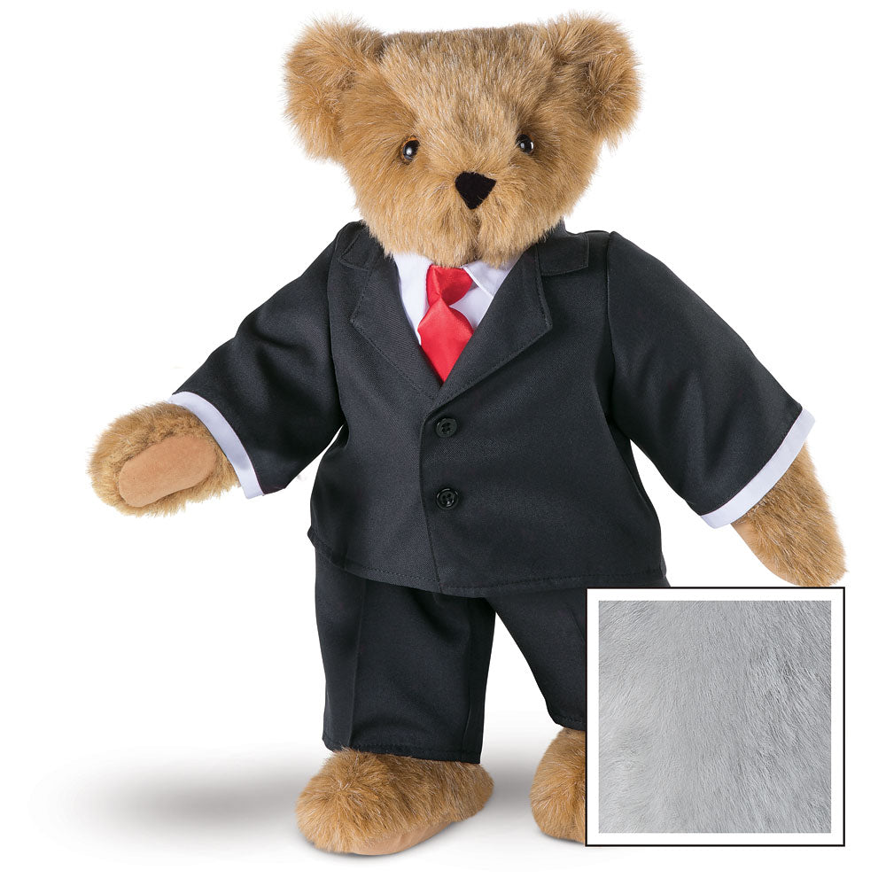 15 In. Business Bear, Black Suit