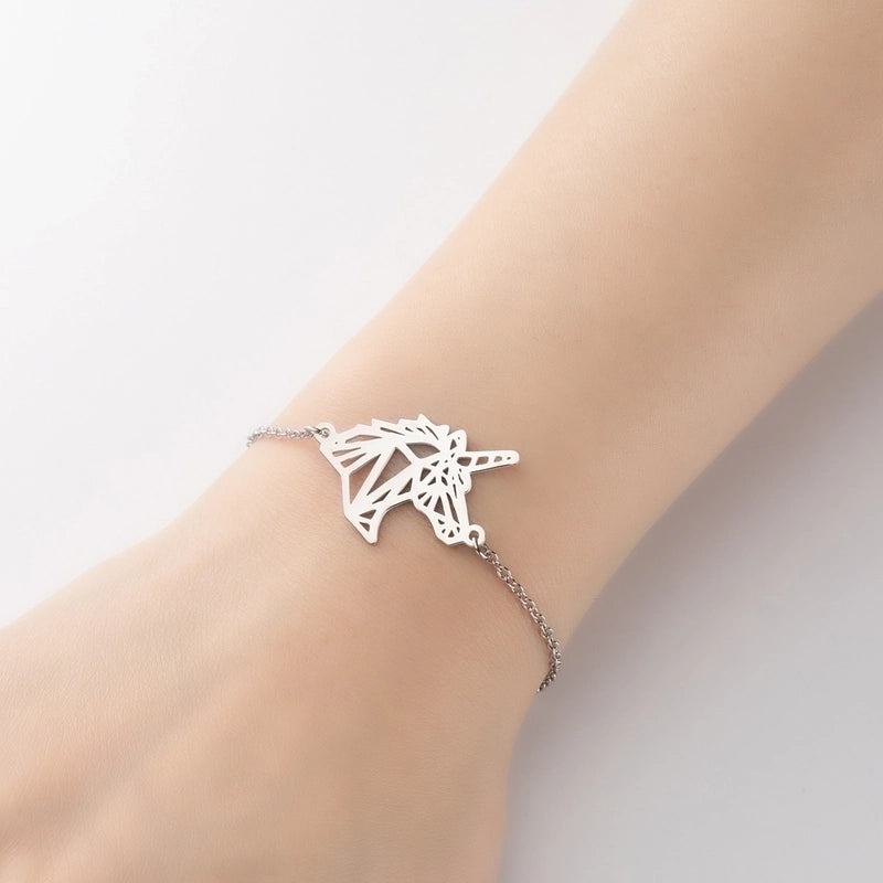 Cute Animal 201 Stainless Steel 18K Gold Plated Bracelets In Bulk