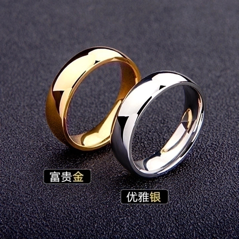 Minimalist U Shape Titanium Steel 18K Gold Plated Plating