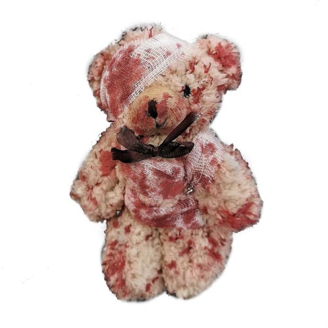 Bloody Teddy Bear Keychain