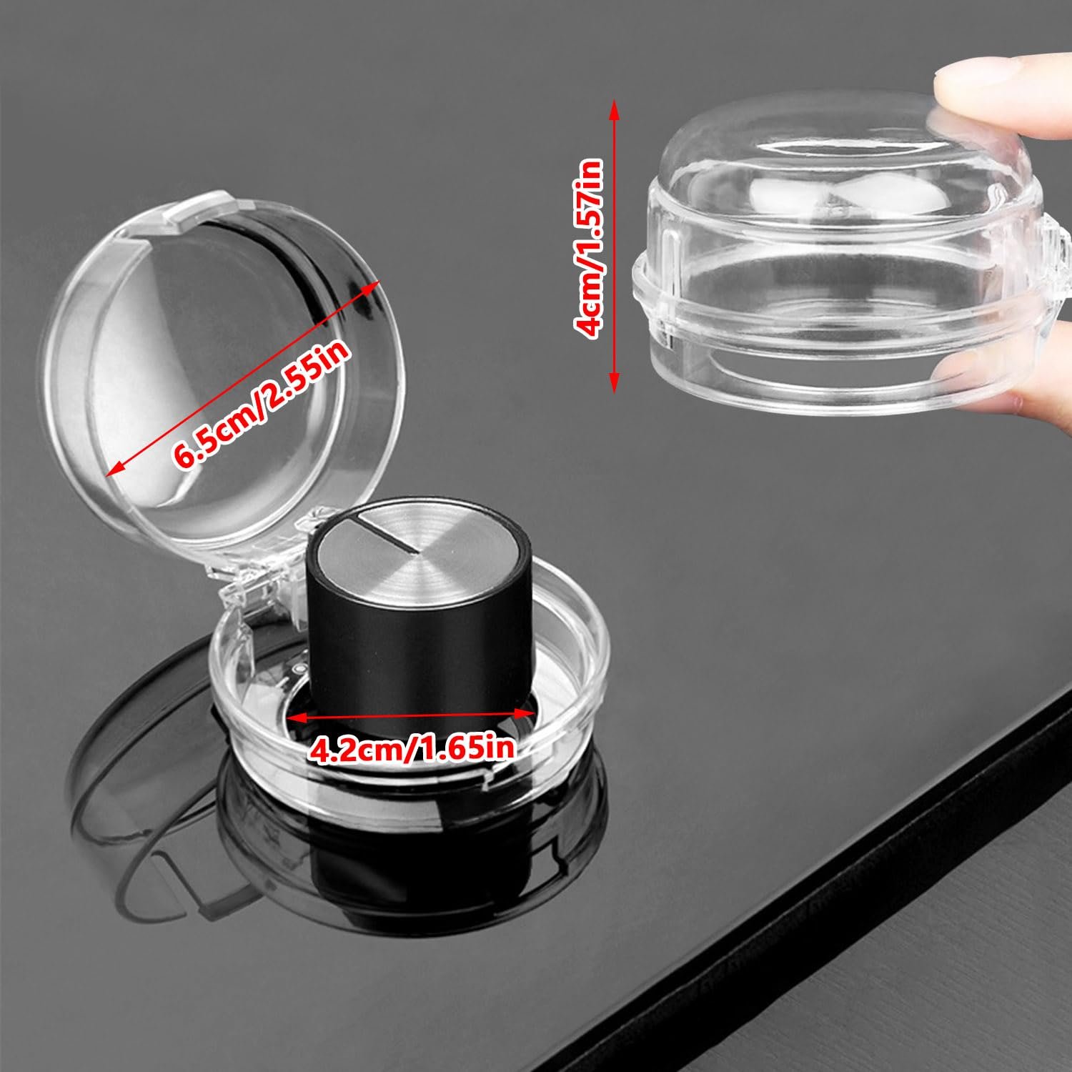 Transparent Gas Stove Knob Cover
