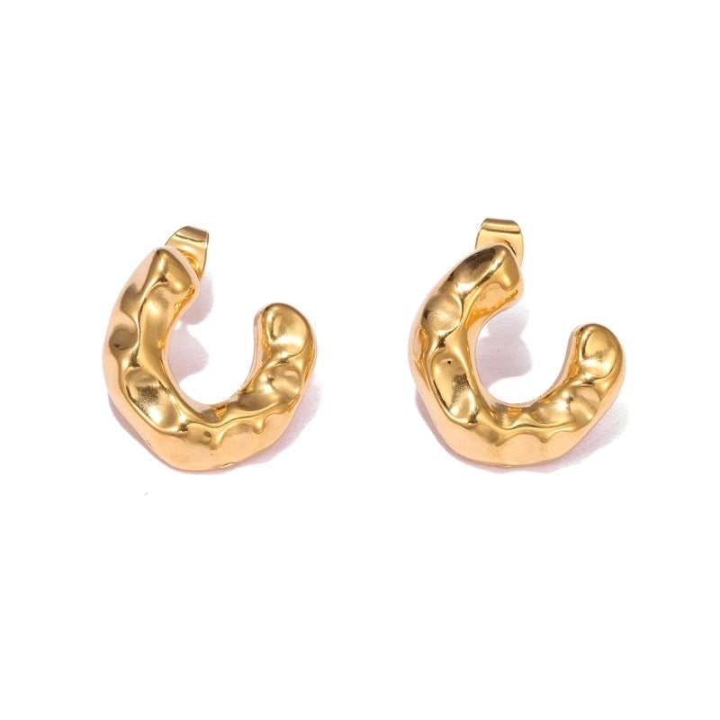 1 Pair Elegant Streetwear Geometric Plating 304 Stainless Steel Ear Studs