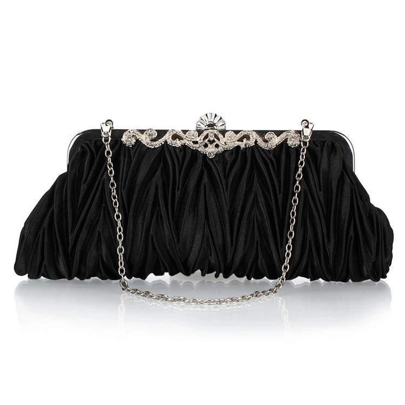 White Red Purple Solid Color Square Evening Bags