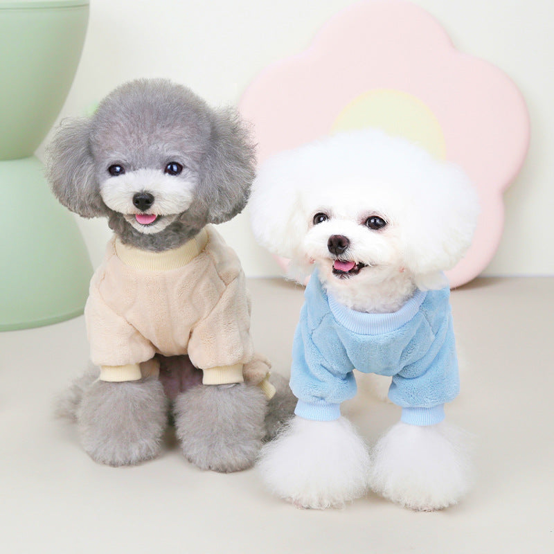 Flannel Warm Dog Jumpsuits Pajama