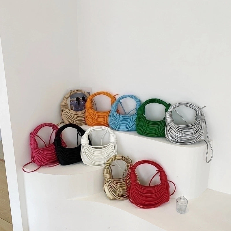 Women's All Seasons Pu Leather Fashion Straw Bag