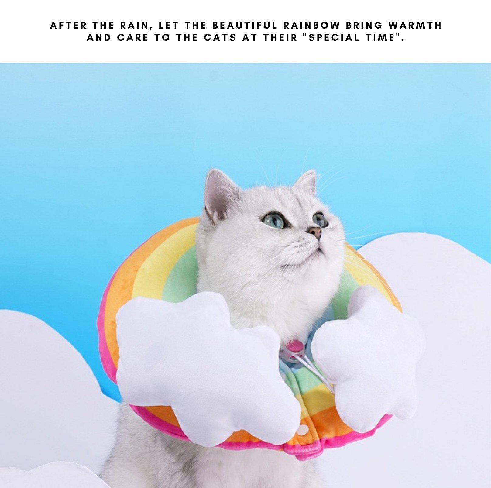 Rainbow E-Collar Elizabeth Collar Zeze