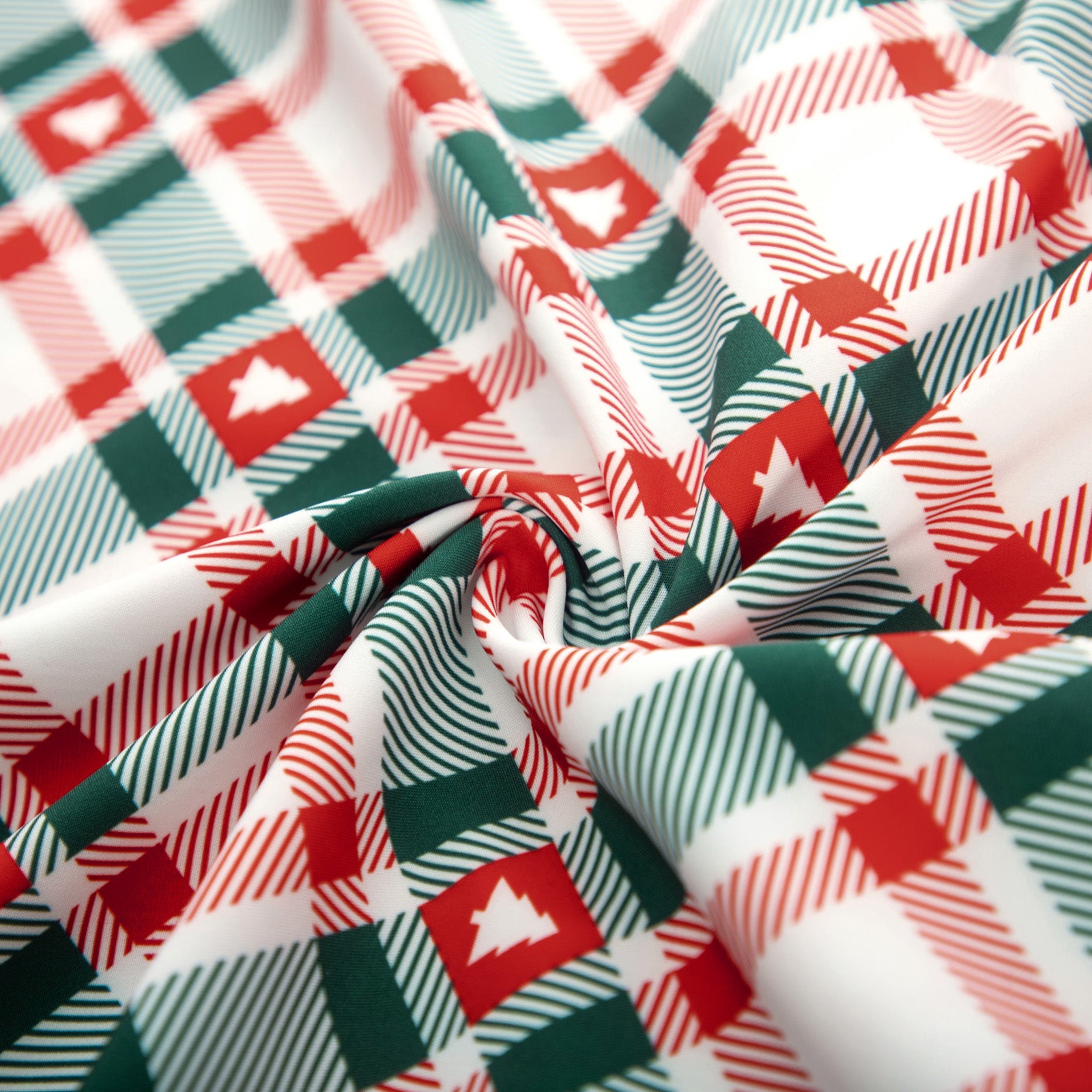 Buttons Decorated Plaid Patterns Elastic Waist High Waist Swing A-Line Skirt
