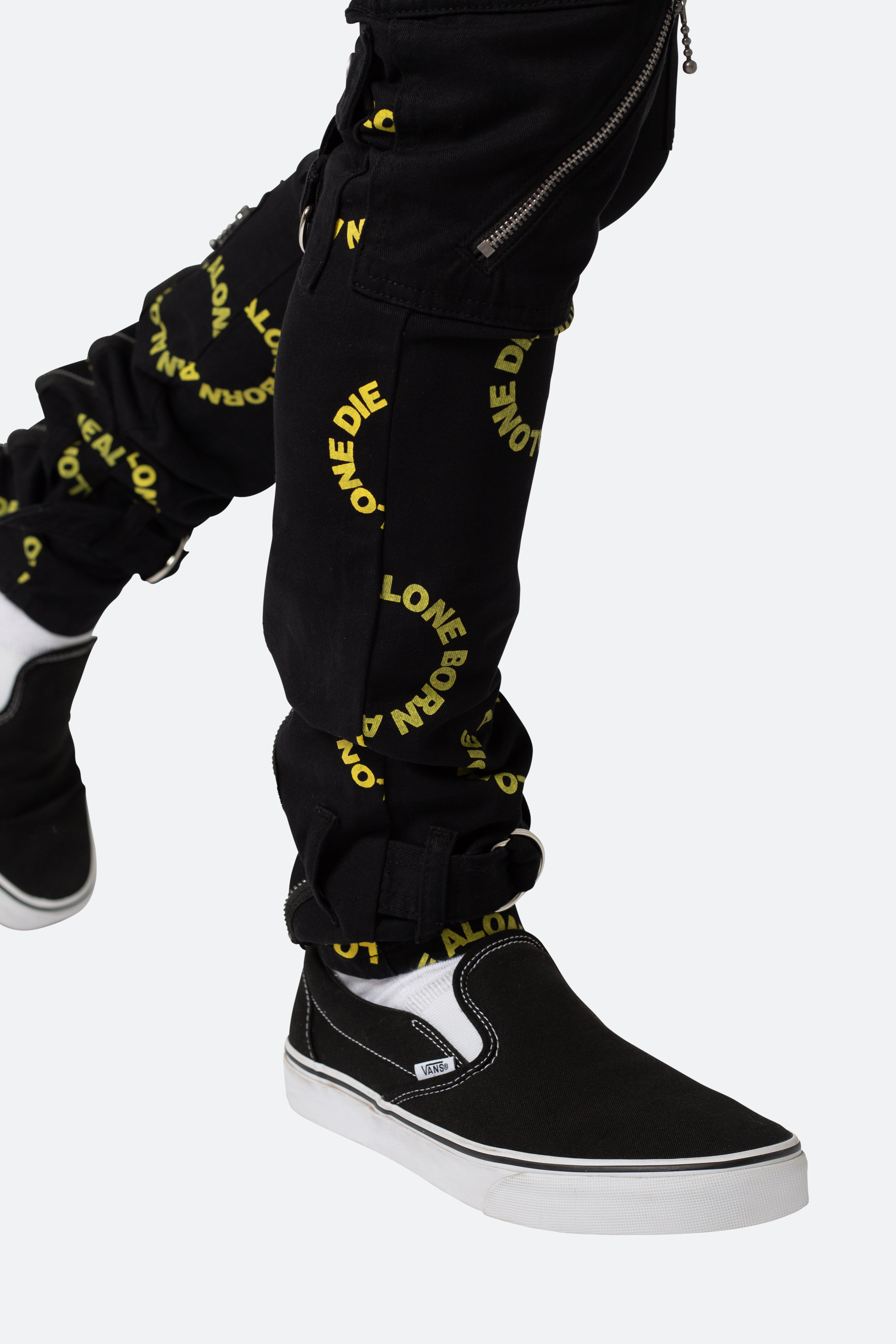 M564 Punk Cargo Pants - Black/Yellow