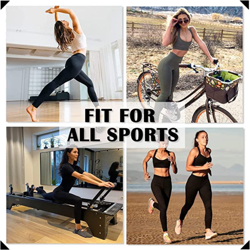 Pack Of 2 Leggings for Women Butt Lift-High Waisted Tummy Control Black Workout Yoga Pants